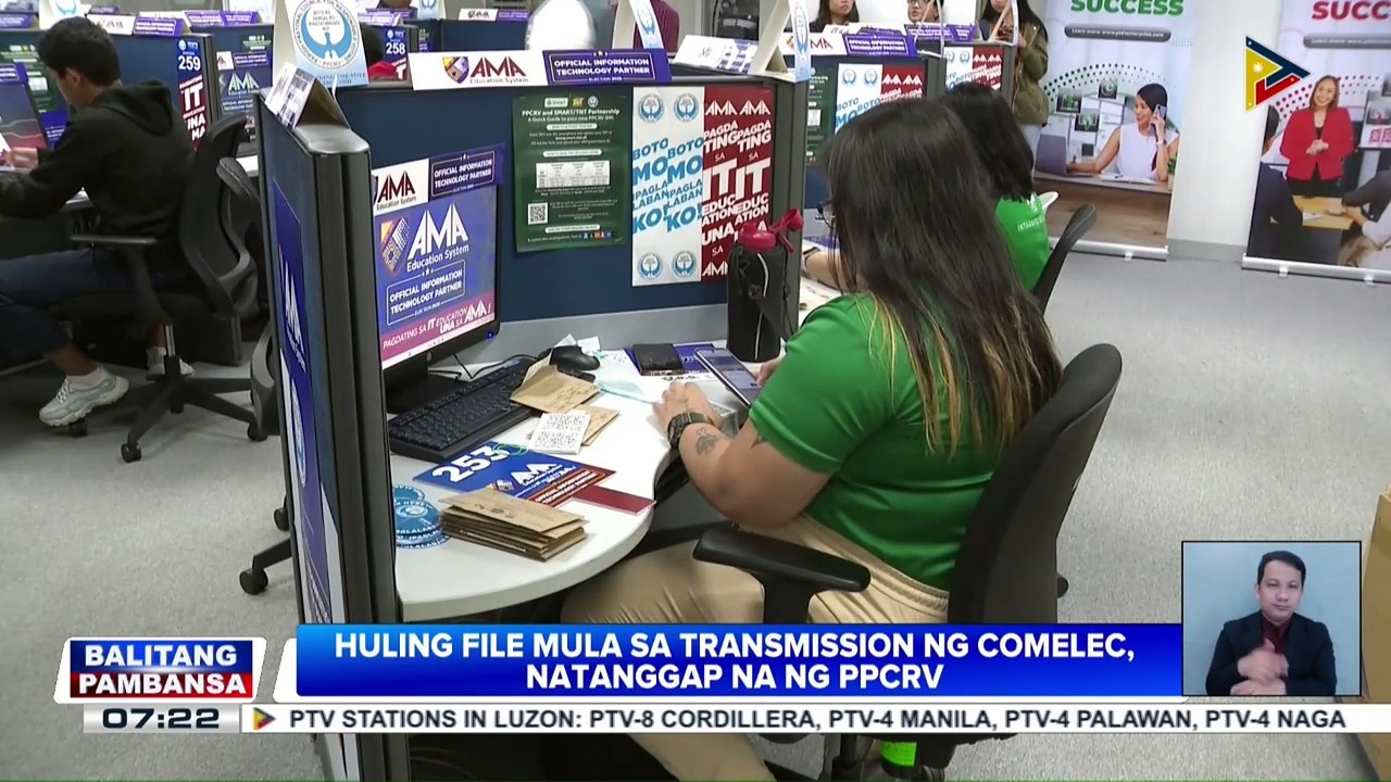 Huling file mula sa transmission ng Comelec, natanggap na ng Parish Pastoral Council...