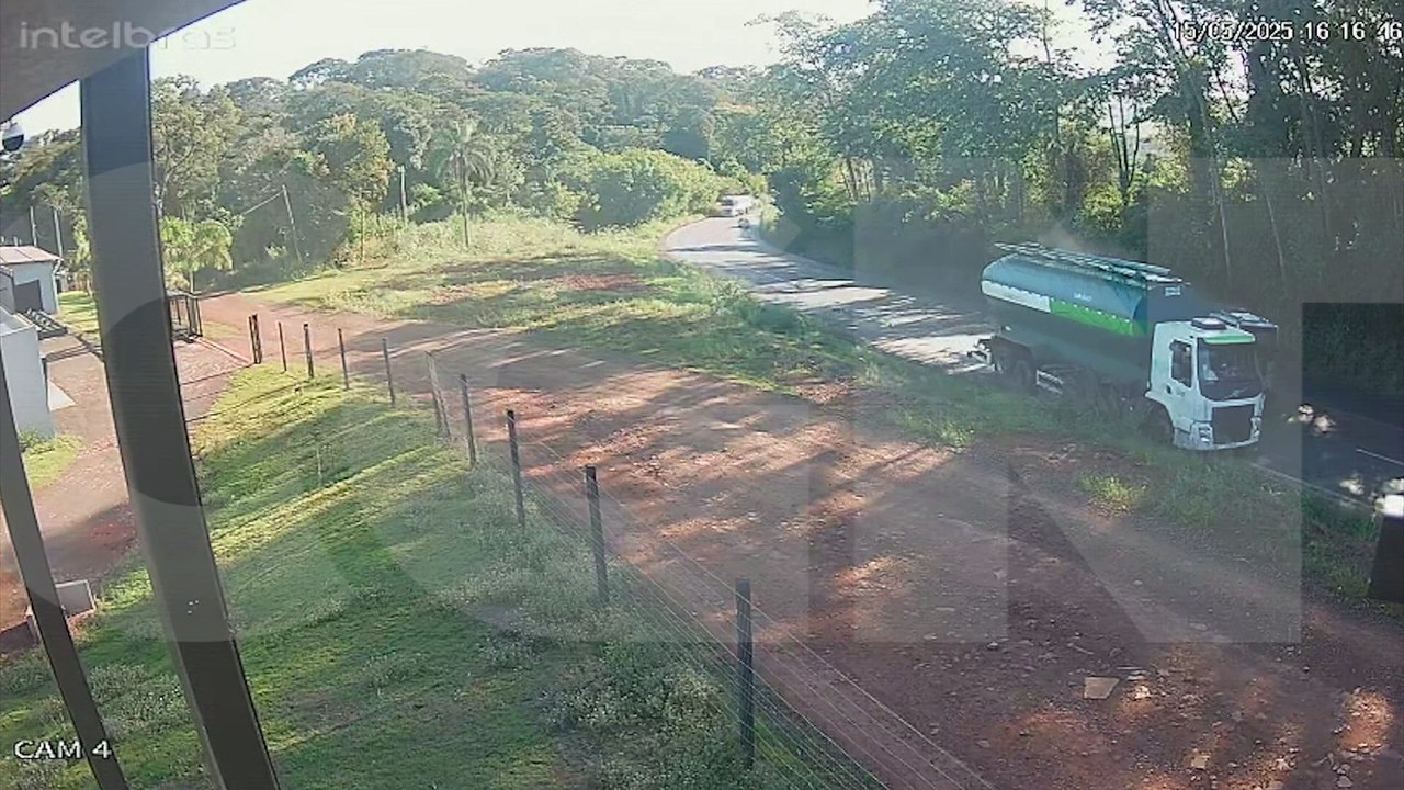 Violento acidente com morte na PR-467 é flagrado por câmera; veja o vídeo