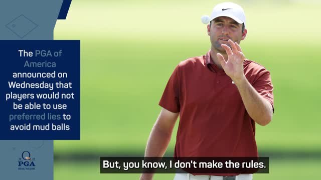 Scheffler 'frustrated' by mud ball rule