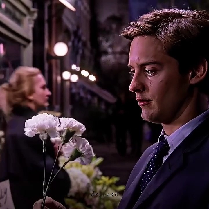 Peter Parker Spider-Man very sad status