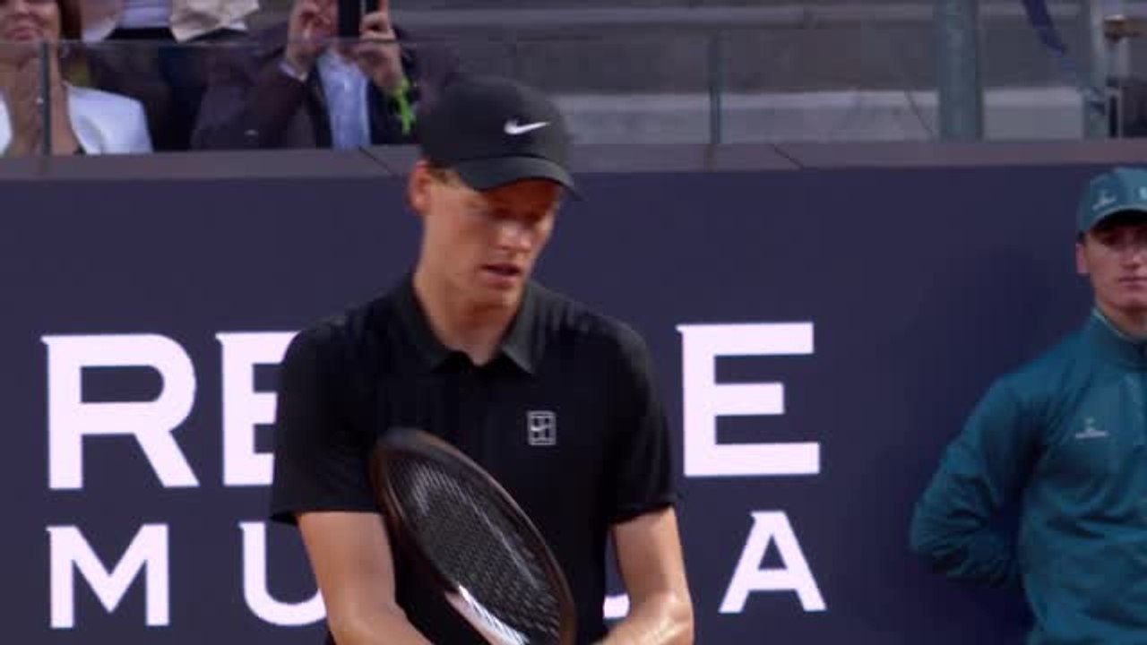 Rome - Sinner ne laisse qu'un jeu à Ruud et s'impose avec la manière