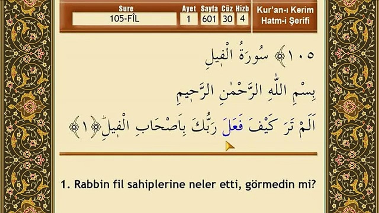 Mehmet Emin Ay - Fil Suresi