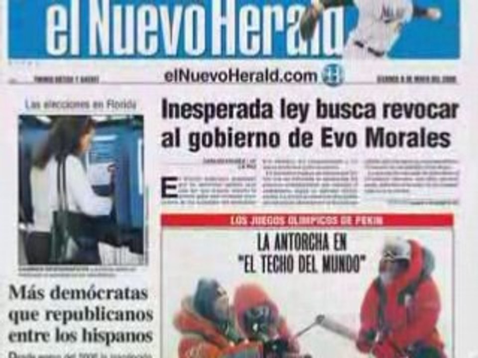 Los diarios del 08/05/08