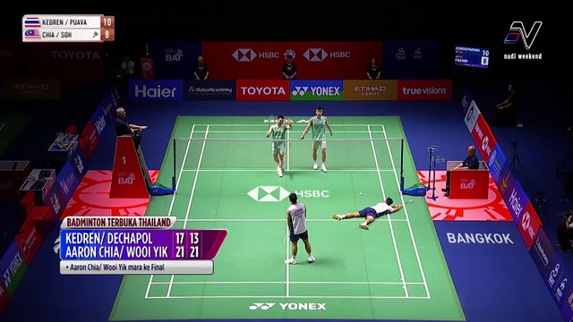 Aaron Chia dan Soh Wooi Yik ke final Terbuka Thailand