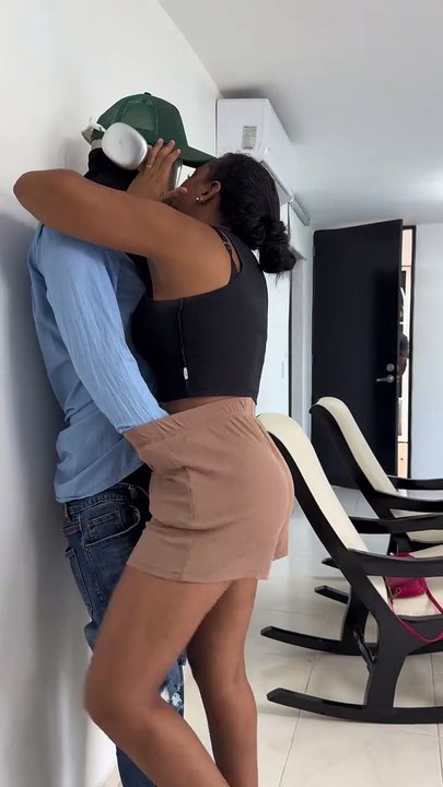 Wife doing prank with husband