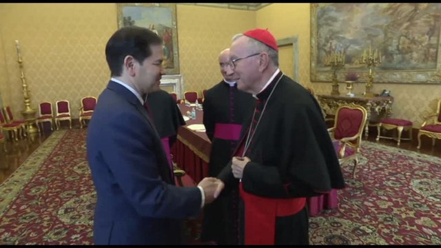 Il card. Pietro Parolin riceve il segretario di Stato USA Marco Rubio