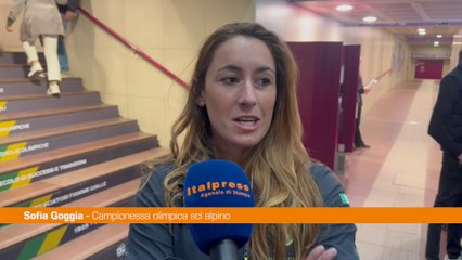 Goggia a Sinner "In bocca al lupo, ti vedrò in tv con gli amici"