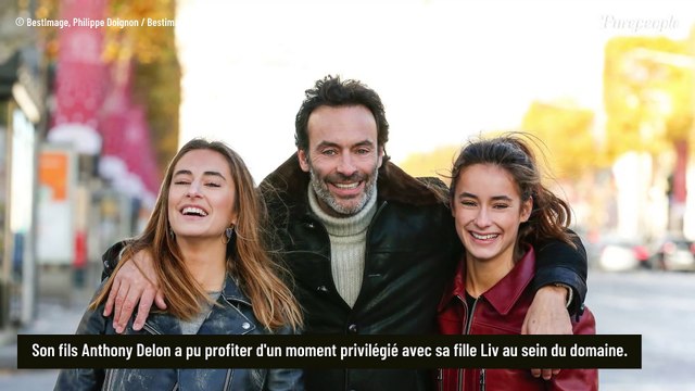 Alain Delon : Sa petite-fille Liv sereine à Douchy, Anthony s'offre un moment hors du temps dans la forteresse