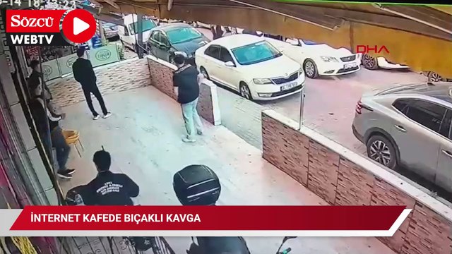 İnternet kafede bıçaklı kavga