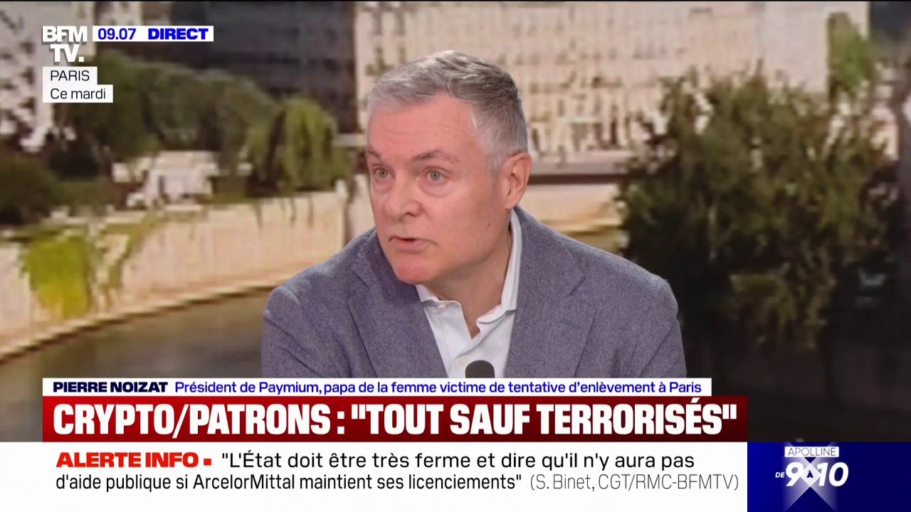 "Bravo pour son courage": Pierre Noizat, patron d'une plateforme de cryptomonnaie, remercie Nabil, un commerçant qui a aidé sa fille victime d'une tentative d'enlèvement