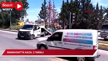 Manavgat'ta kaza: 2 yaralı