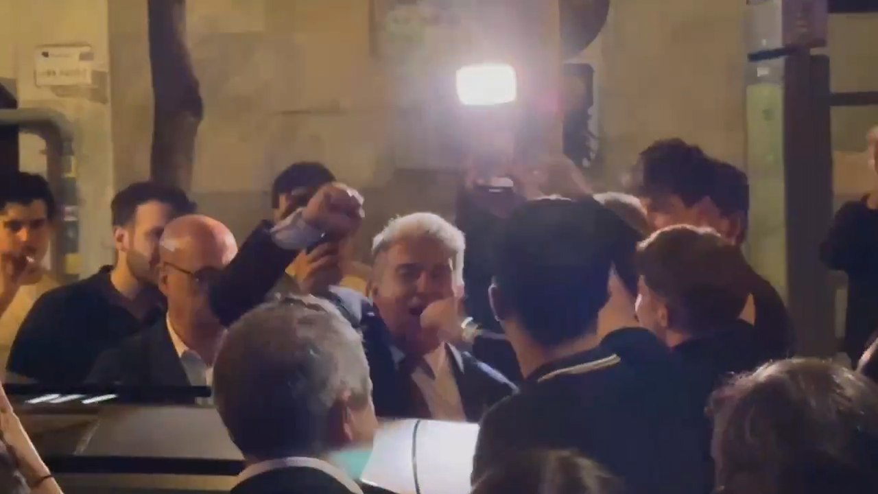 La fiesta de Joan Laporta en la discoteca Luz de Gas tras ganar la Liga: fue ovacionado