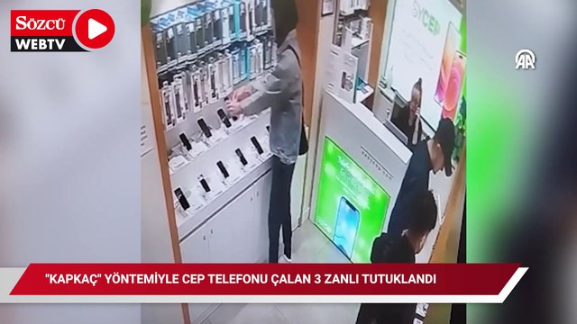 Kapkaç yöntemiyle cep telefonu çalan 3 zanlı tutuklandı
