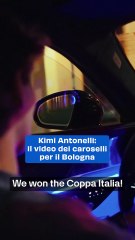 Kimi Antonelli: il video dei caroselli per il Bologna