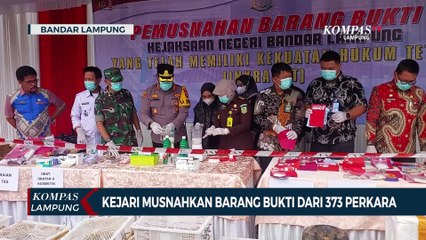 Kejari Musnahkan Barang Bukti Dari 373 Perkara