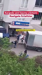 İçinde ne olduğunu bilmeden fırlattılar! Kargoda yeni taşıma yöntemi çıktı da haberimiz mi yok?