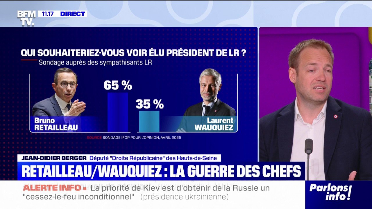 Présidence LR: "On pense que (Laurent Wauquiez) est le mieux placé pour présider le parti, (il est) à l'extérieur du gouvernement", déclare Jean-Didier Berger (député LR des Hauts-de-Seine)
