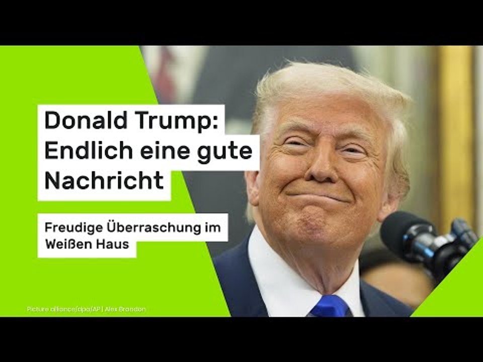 Donald Trump: Endlich eine gute Nachricht - Freudige Überraschung im Weißen Haus