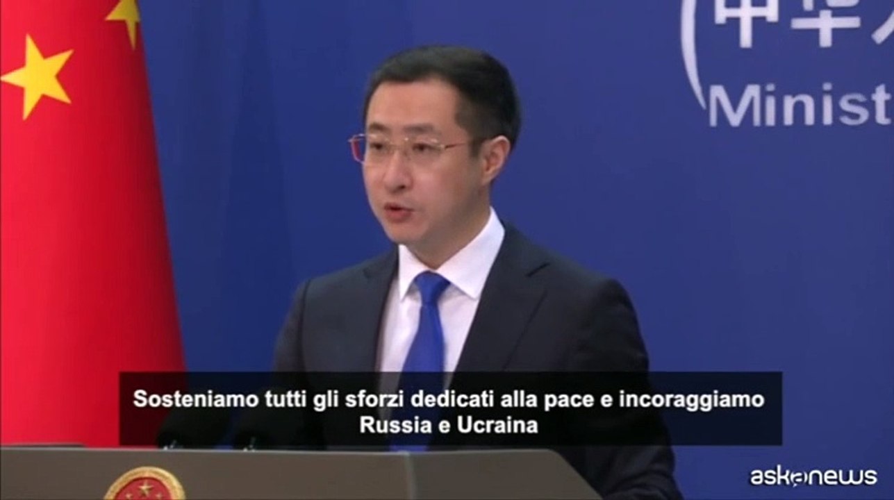Cina spera in pace giusta ed esorta Russia-Ucraina a dialogo diretto