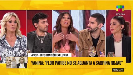 Todo mal entre Sabrina Rojas y Flor Parise, la ex de su actual novio