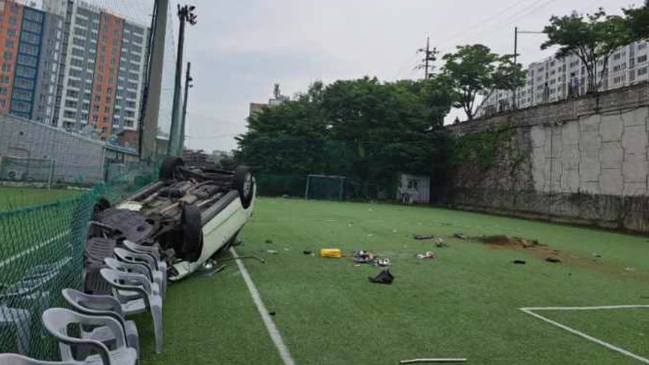 승용차가 고가도로에서 7m 아래로 추락...운전자 숨져 / YTN