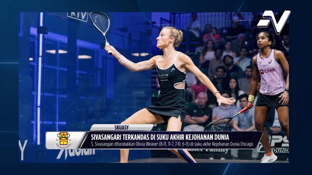 Sivasangari tewas di Suku Akhir Kejohanan Skuasy Dunia