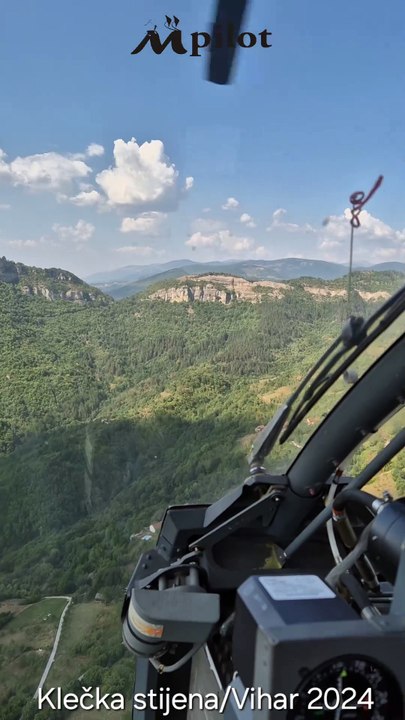 emGAZELA H-45 (SA342) Soko - Klečka stijena Vihar Jablaničko jezero S24+2024