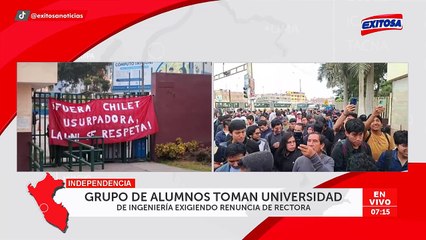 Tensión en la UNI: Estudiantes toman universidad y exigen renuncia de rectora