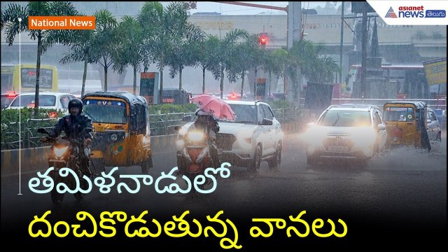 తమిళనాడులో దంచికొడుతున్న వానలు | heavy rain & water | Asianet News Telugu