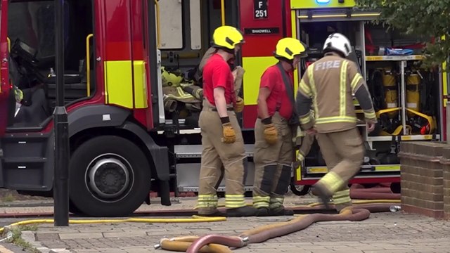 Woman and baby treated as 100 firefighters tackle Walthamstow blaze