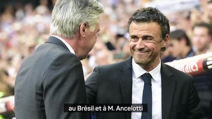 PSG - Luis Enrique très élogieux envers le "formidable" Ancelotti