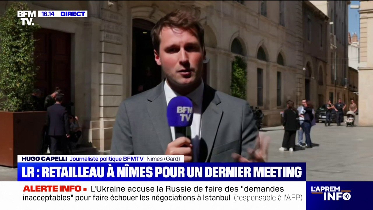 À Nîmes, Bruno Retailleau boucle sa campagne pour la présidence du parti LR avec un dernier meeting