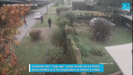 La banda del "ring raje" mete miedo en La Plata: tocan timbre y si no responden se meten a robar