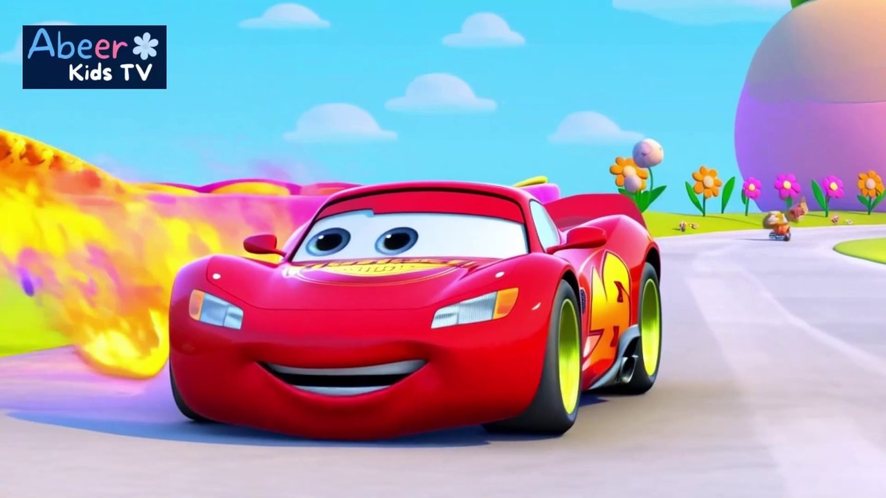 The Colorful Car Show 🚗🎨 | Learn Colors with Cute Cars | Nursery Rhyme for Toddlers | Abeer Kids Tv