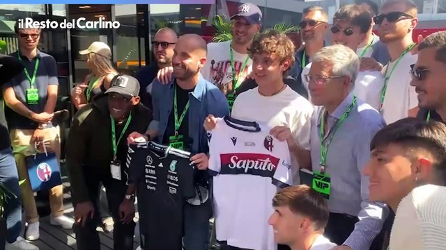 Kimi Antonelli e il Bologna a Imola, il video: Ho tifato, complimenti