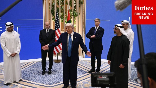 Trump Attends Business Forum Event In Abu Dhabi, Speaks To Reporters