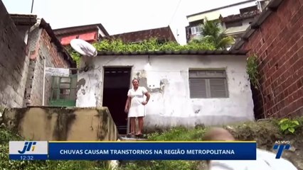 Chuvas causam transtornos na Região Metropolitana do Recife