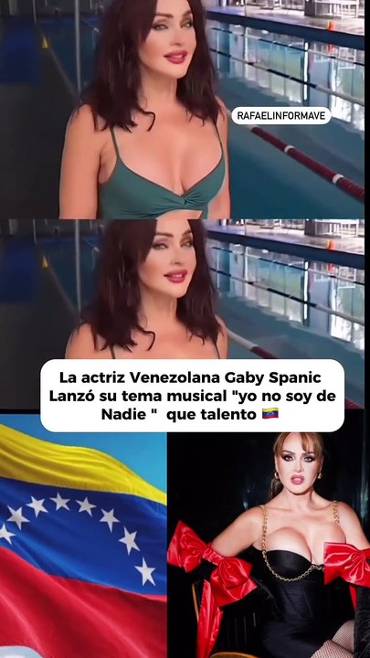 Gaby Spanic cantando su nuevo sencillo