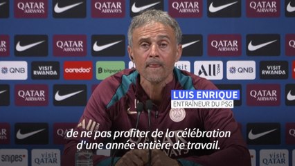 PSG : Enrique veut "profiter" du titre de champion lors des festivités samedi