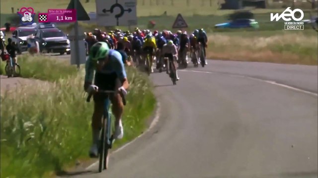 Cyclisme - 4 Jours de Dunkerque 2025 - Revivez le final de la 3e étape, l'étape des pavés ! Le coup du kilomètre pour....