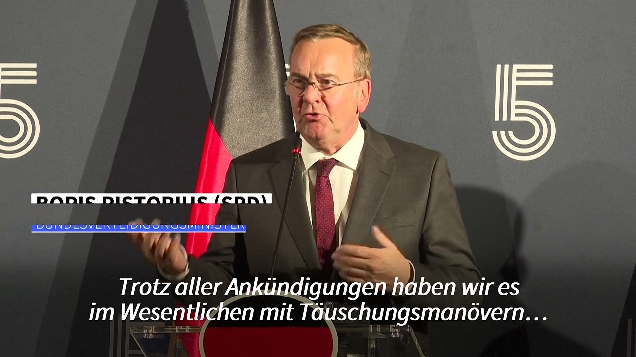 Pistorius: Müssen für Waffenstillstand in der Ukraine bereit sein