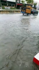 Alagamento em parte da Avenida Recife nesta sexta, 16 de maio