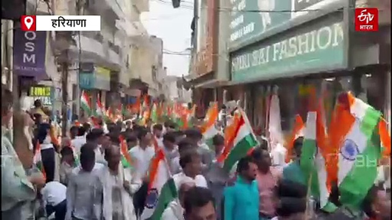 सेना के सम्मान में कुरुक्षेत्र में भाजपा की 'तिरंगा यात्रा', सांसद नवीन जिंदल सहित हजारों लोग हुए शामिल
