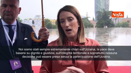 Metsola: In Ucraina pace basata su dignità e giustizia, noi sempre al fianco di Kiev