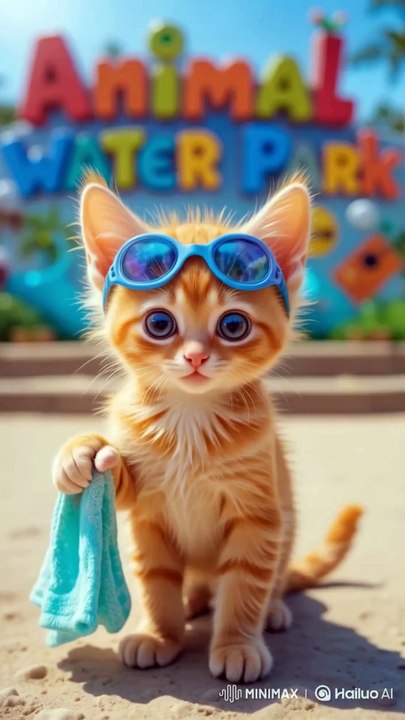 "What Happens When a Cat Visits a Water Park? 🤯"