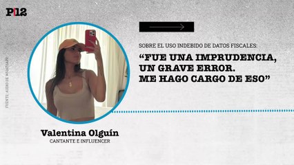 Valentina Olguín: "Fue una imprudencia, un grave error. Me hago cargo de eso"