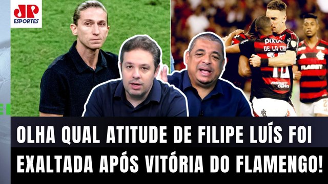 NÃO É QUALQUER UM que FAZ ISSO, PÔ! O Flamengo... OLHA o que foi ELOGIADO em Filipe Luís!