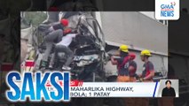 3 truck sa Maharlika Highway, nagkarambola; 1 patay | Saksi