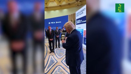 Trump bromea sobre regalo de EAU de "solo una gota de petróleo" y dice "no estoy contento"