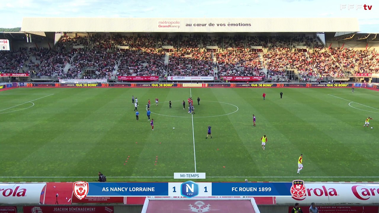 J34 I AS Nancy Lorraine vs FC Rouen 1899 en replay (1-1) I National FFF 2024-2025